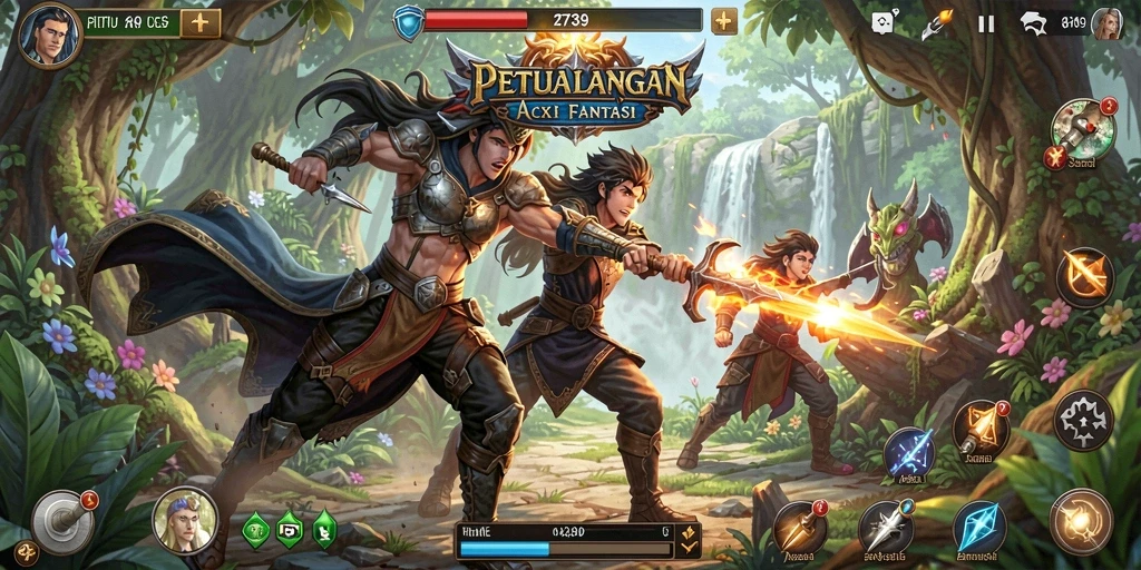 Tangkapan layar utama 2739 menampilkan aksi pertarungan yang mendebarkan.