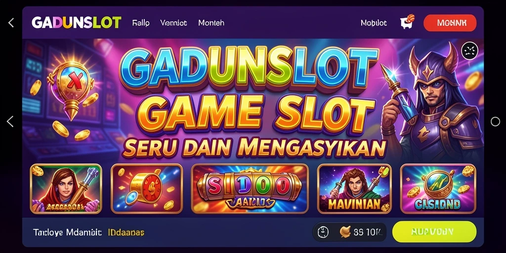 Tampilan gameplay GADUNSLOT dengan slot yang menggembirakan.