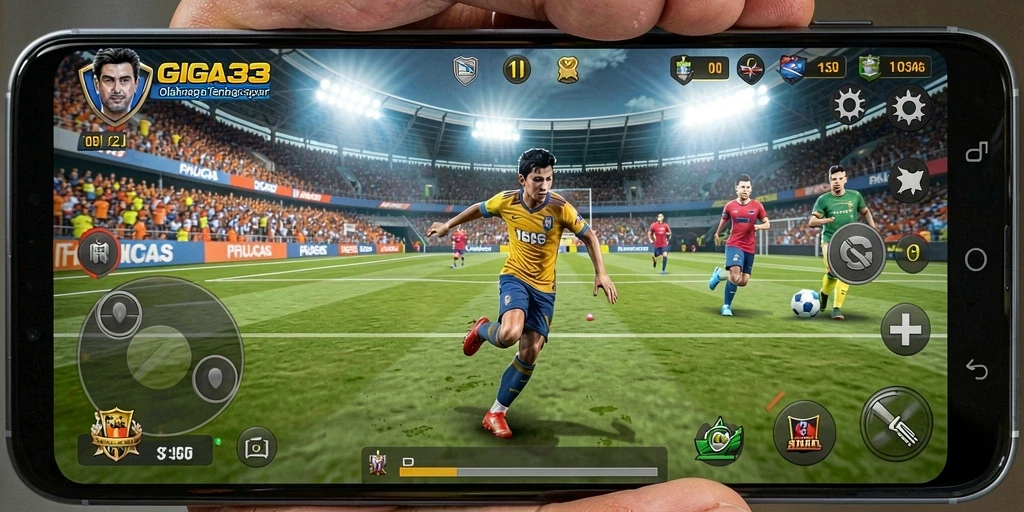 Tampilan menarik dari gameplay olahraga di GIGA33.