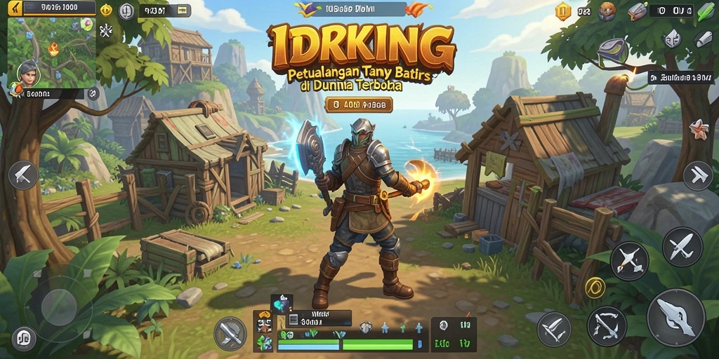 Tampilan gameplay seru dari IDRKING di dunia terbuka.