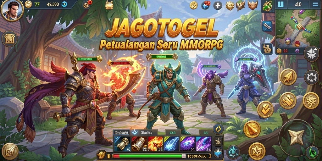 Screenshot gameplay JAGOTOGEL menampilkan petualangan epik di dunia MMORPG.