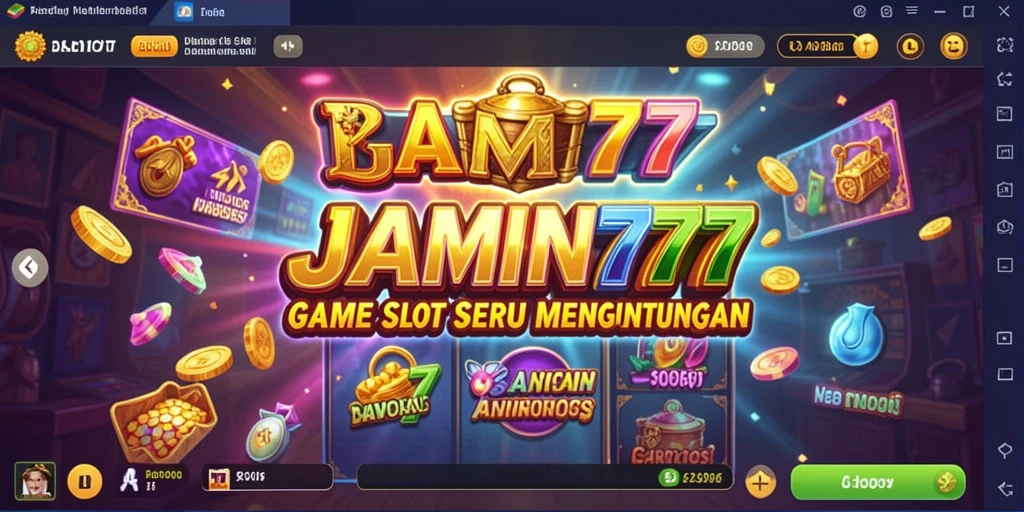 Tampilan gameplay JAMIN777 yang menarik dan penuh warna.