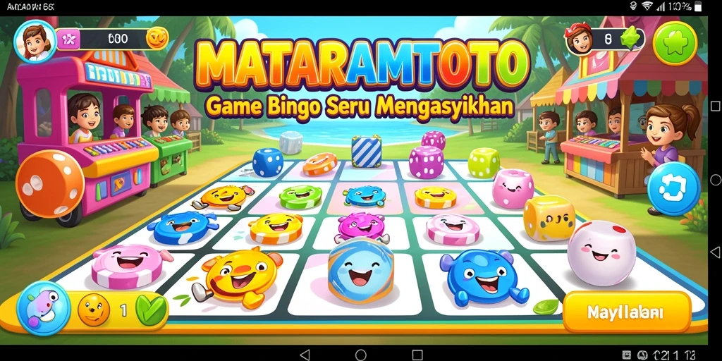Screenshot utama yang menampilkan gameplay Bingo seru di MATARAMTOTO.