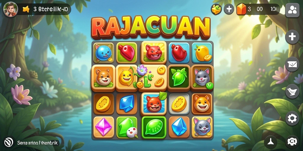 Tangkapan layar gameplay RAJACUAN yang seru dan penuh warna.