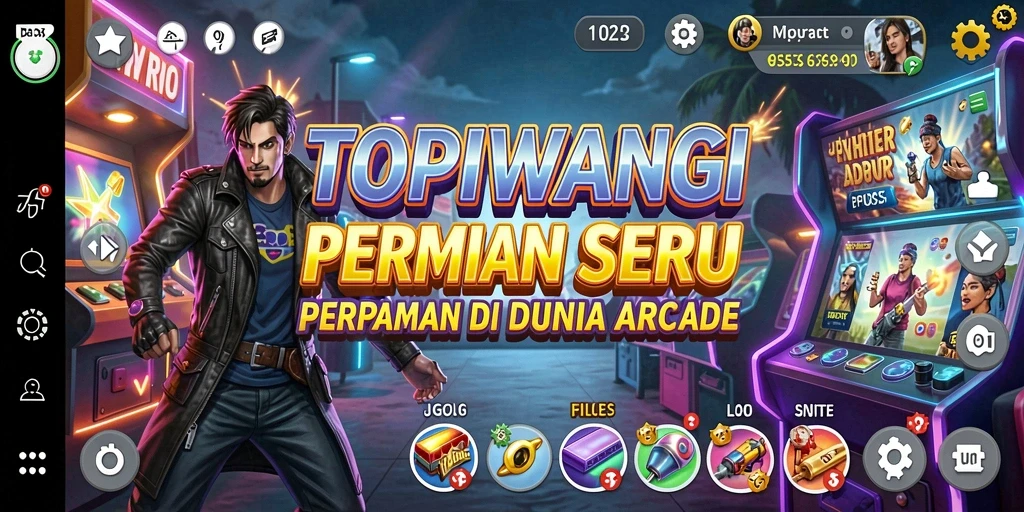 Screenshot menampilkan aksi seru dan gameplay TOPIWANGI.